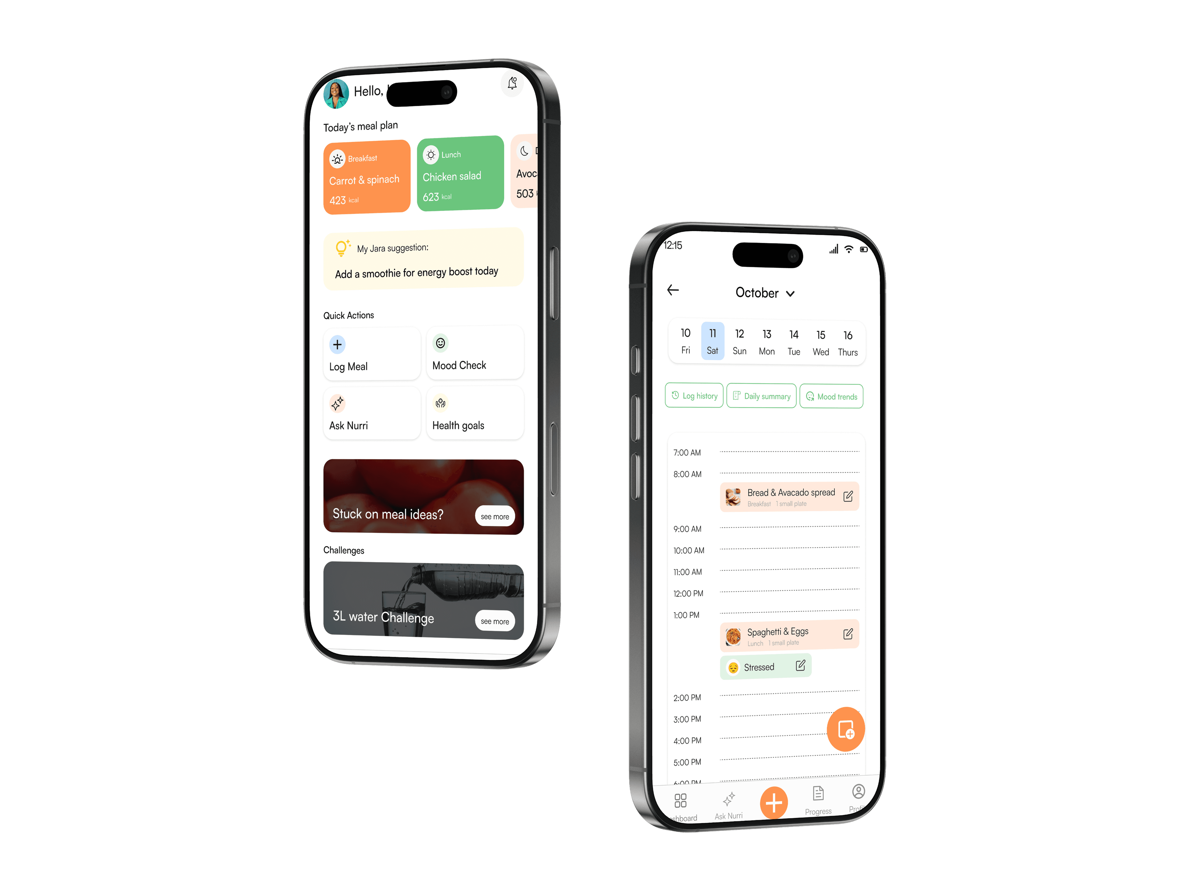 Nurri Booking Interface Screens