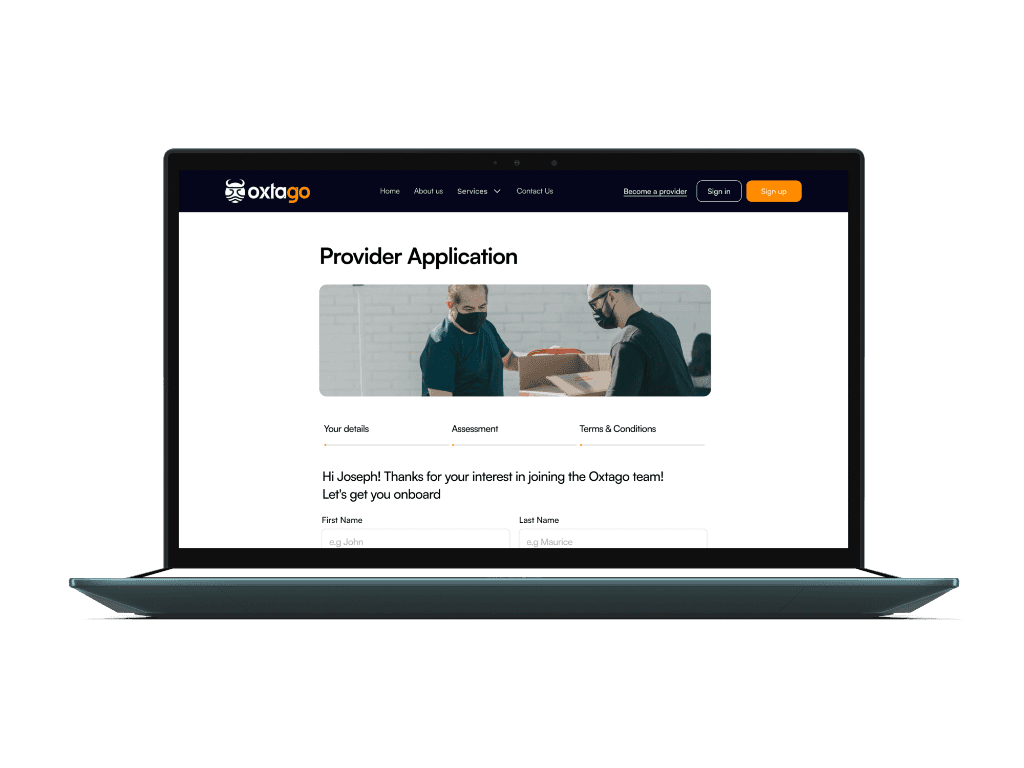 Oxtago Provider Application Interface